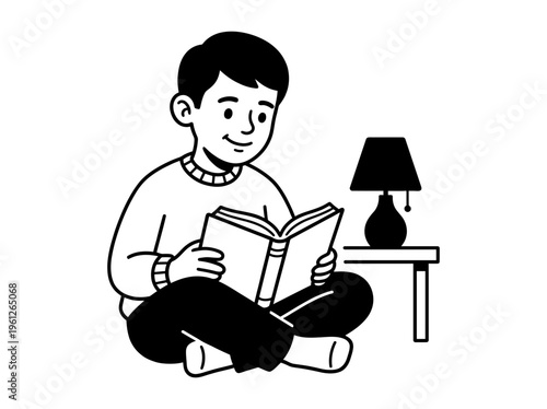 Young adult walking with grocery bag and phone