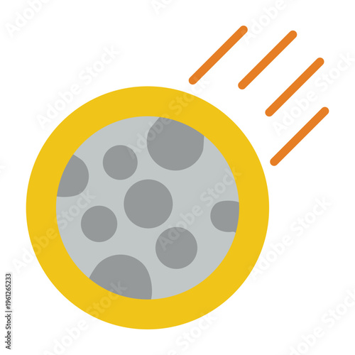 Meteor Vector Icon