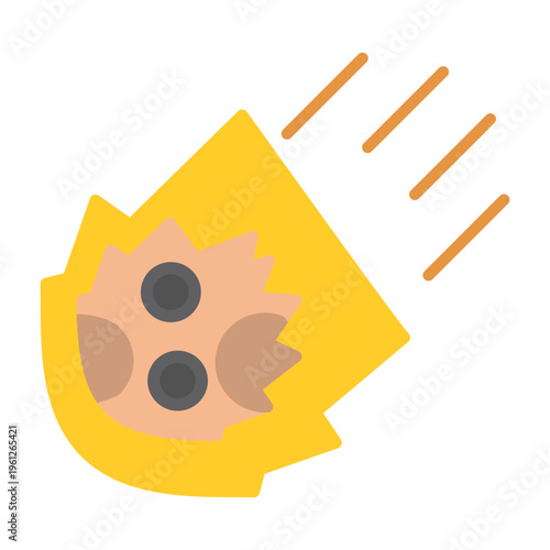 Meteor Vector Icon