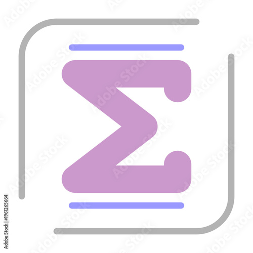Summation Vector Icon
