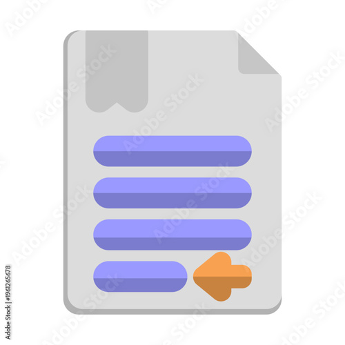 Left Justification Vector Icon