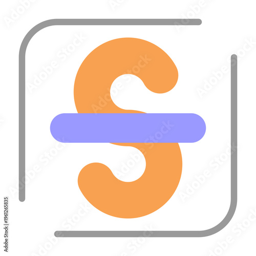 Strikethrough Vector Icon