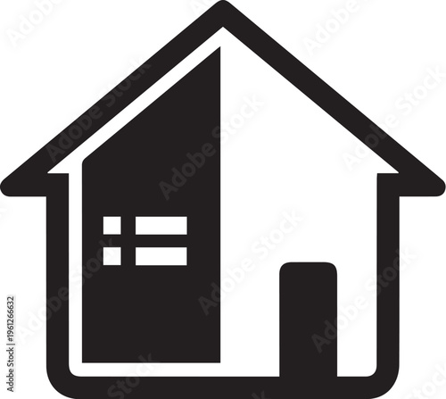 Real estate house icon vector illustration