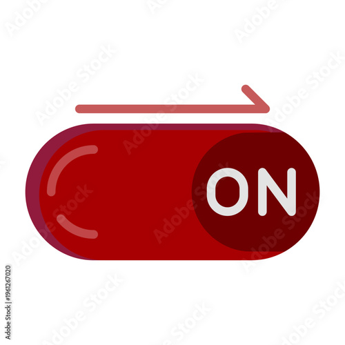 On Button Vector Icon