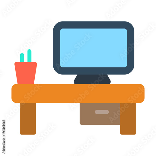 Computer Vector Icon