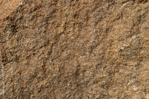 Natural orthogneiss rock surface with rough texture and visible mineral grain...