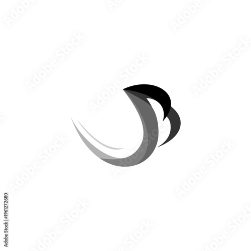 Stylized Letter B Logo Design