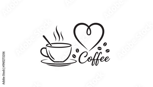 A simple black and white line drawing of a woman in a summer dress and sun hat walking forward