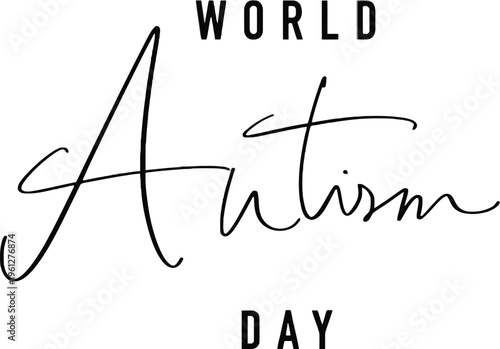 A logo for World Autism Day with a simple design