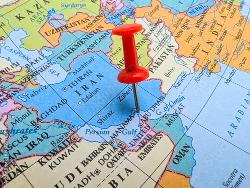 Strait of Hormuz on world map