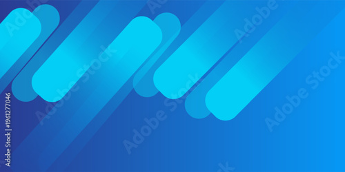 Abstract blue background with diagonal lines. Dynamic shapes composition. Vector illustration