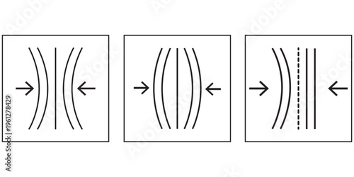 Elastic icon shape graphic simple plain clipart symbol. thin line outline art