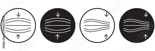 Elastic icon. Graphic icon design template