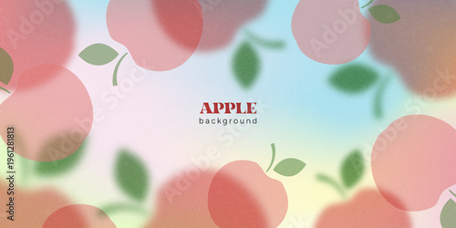 Soft-Blur Gradient Background with Apples