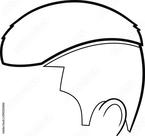 Low fade with taper haircut stylish men's grooming illustration