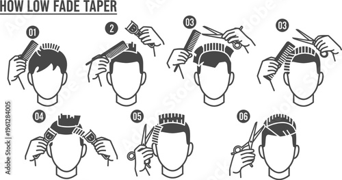 Low fade with taper haircut tutorial a step by step guide