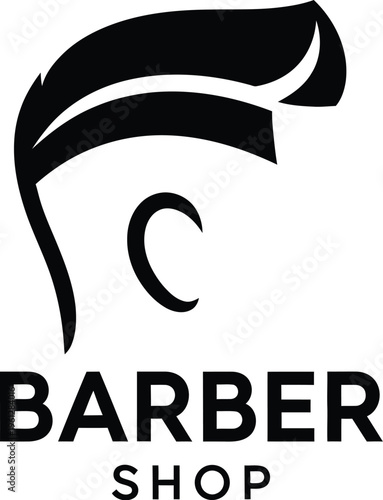 Low fade with taper haircut stylish barber shop design