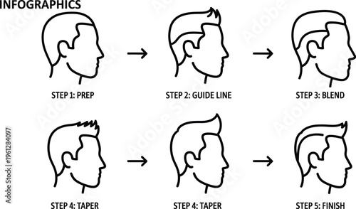 Low fade with taper haircut styles for modern grooming