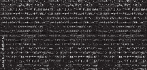 Vector fabric texture. Distressed texture of weaving fabric. Grunge background. Abstract halftone vector illustration. Overlay to create interesting effect and depth. Black isolated on white. EPS10.