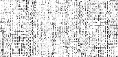 Grunge worn damask pattern design. Distressed fabric texture. Overlay texture design. Vector illustration. Eps10.