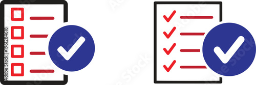 Checklist completion on mobile devices before and after states