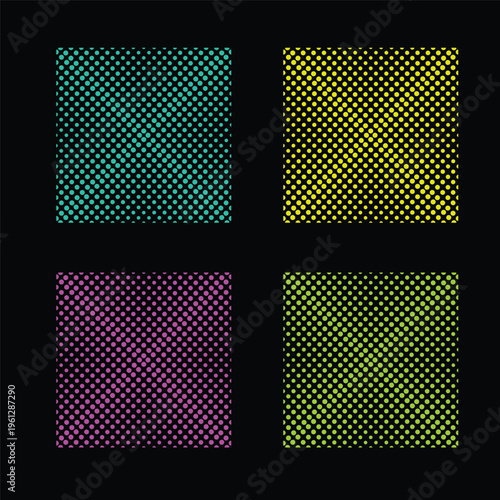 Halftone dot abstract pattern design