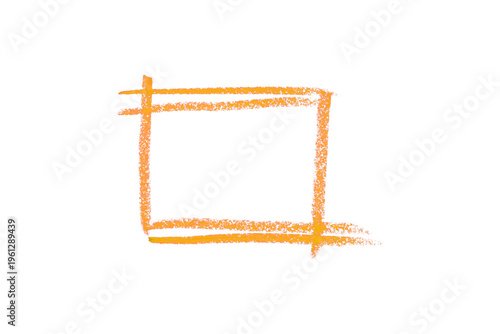 yellow pencil strokes isolated on transparent background