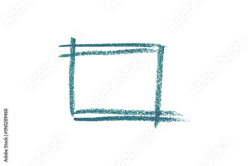 green pencil strokes isolated on transparent background