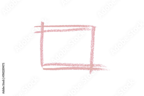 pink pencil strokes isolated on transparent background