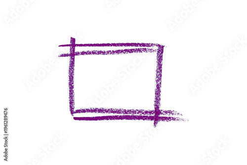 Draw a dark purple pencil line separately on a transparent background.