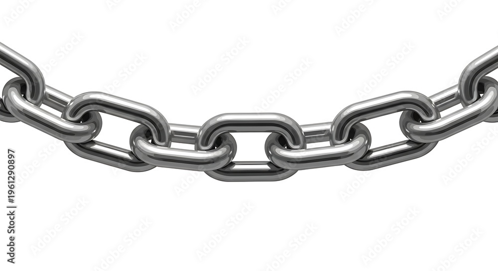 Fototapeta premium Metal Chain Link Close-up