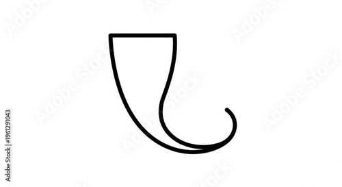 Whisk kitchen tool icon simple black line drawing cooking baking