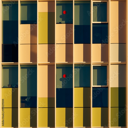 Detalle de arquitectura urbana en ciudad cosmopolita