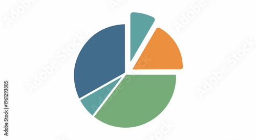 Free Download 3D vector illustration of an abstract financial business background featuring a round pie chart and growth graph icons with red and blue arrows symbolizing marketing success - GFXLoad