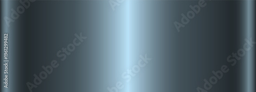 Blue metallic gradient. A banner with a graphite metallic gradient texture. Vector illustration.