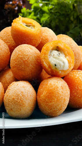 Cupcake stuffed with cheese, Brazilian snack