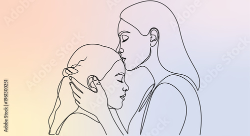 Mothers Day vector illustration of happy mother holding baby with love, family, heart, parenting, celebration, motherhood, caring mom, cute cartoon, family bond, baby hug EPS design"