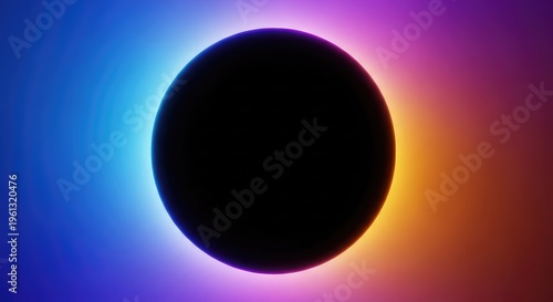 Abstract rendering of a deep void absorbing surrounding light, representing a complete absence of an energy field or characteristic glow, void, spiritual, black hole