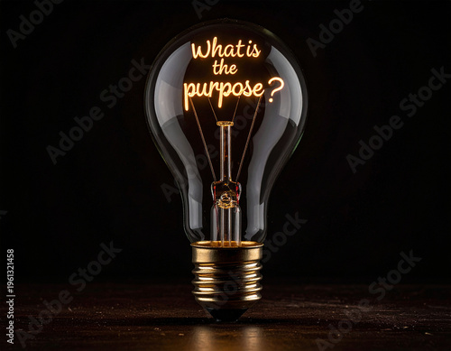 what is the purpose? - Glühbirne mit einem Glühdraht das aussieht wie das Wort 