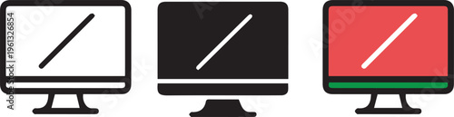 modern computer icon set