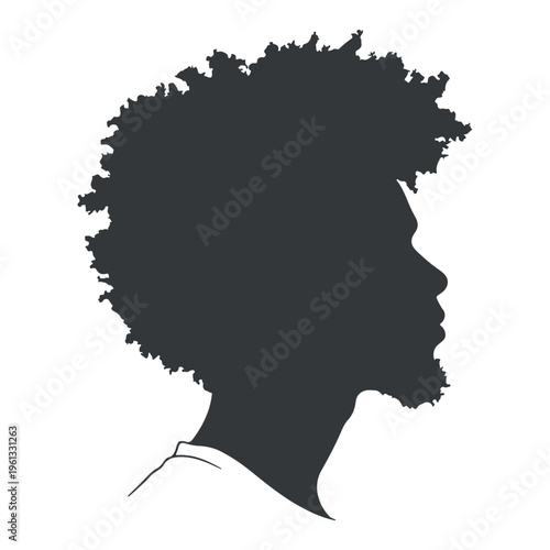 Bild auf Leinwand silhouette of rasta guy