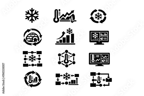 Icon workflow chart simple generation arrows therapy image recovery biohacking structure vector