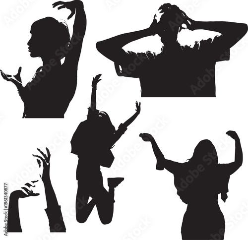 silhouettes of people, Shadows of Expression Unseen Emotions in Silhouette