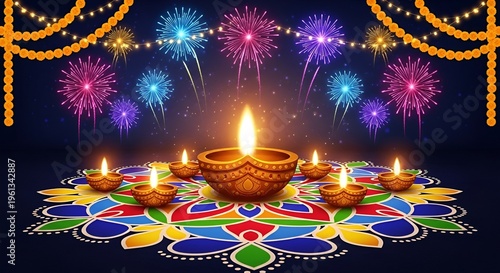 Dilawli lights and colours and fireworks