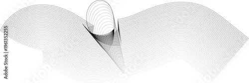 Minimal soft wave abstract background light grey design