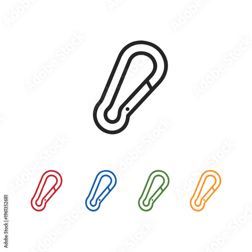 carbine icons set in different colors
Vector set icon in different colors on a white background