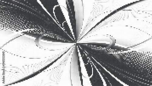 Abstract radial lines burst dynamic grey background design