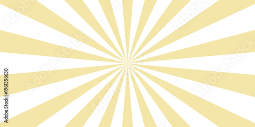 Vanilla color and white color Sunburst for the background. flag of japanese. The rising sun.