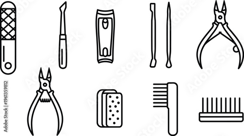 Nail care tools for professional nail design and manicure