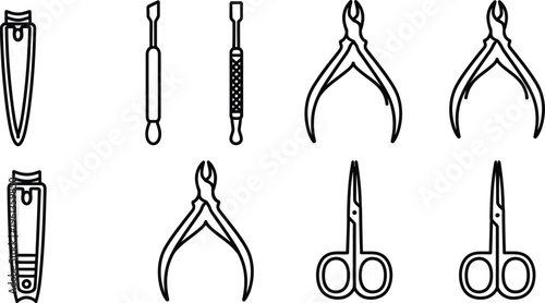 Nail care tools for professional nail design and manicure